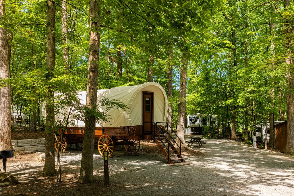 Deluxe Covered Wagon at Yogi Bear's Jellystone Park™ in Mill Run